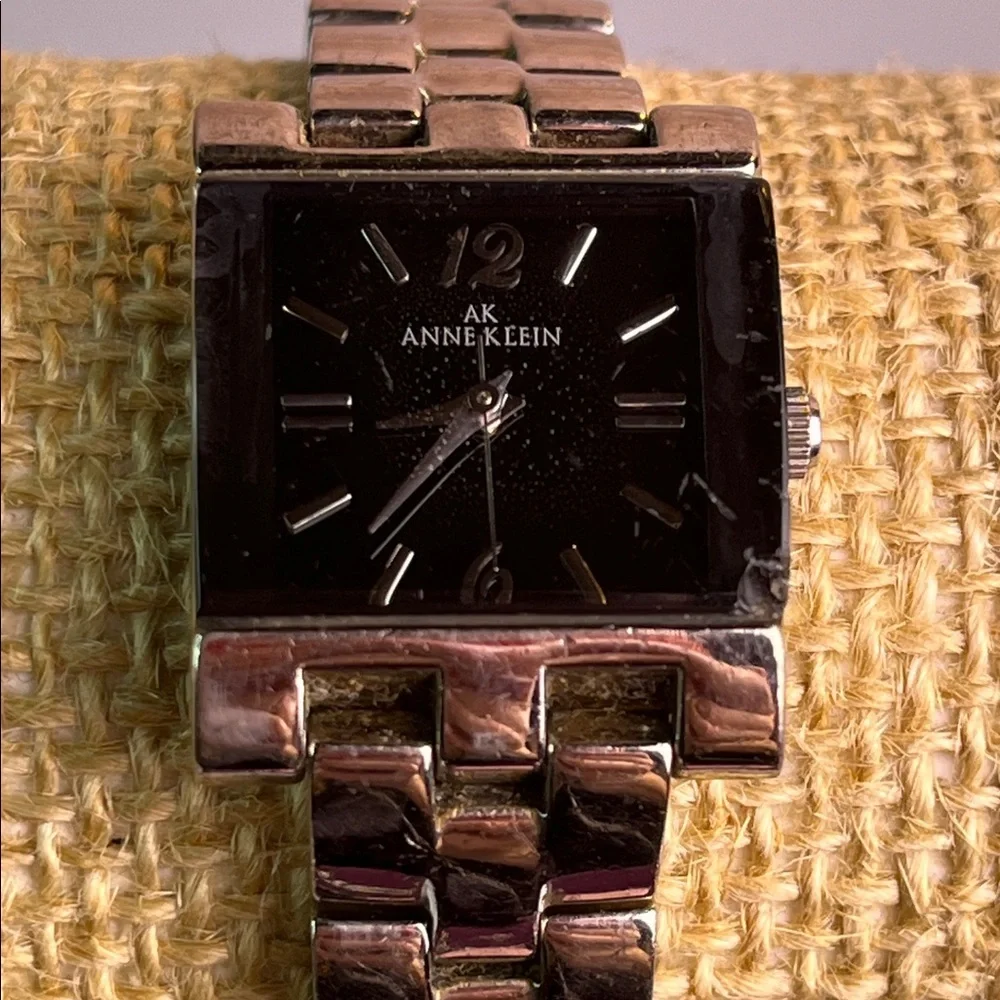 Anne Klein Stainless Steel Square Face Watch- Not Tested